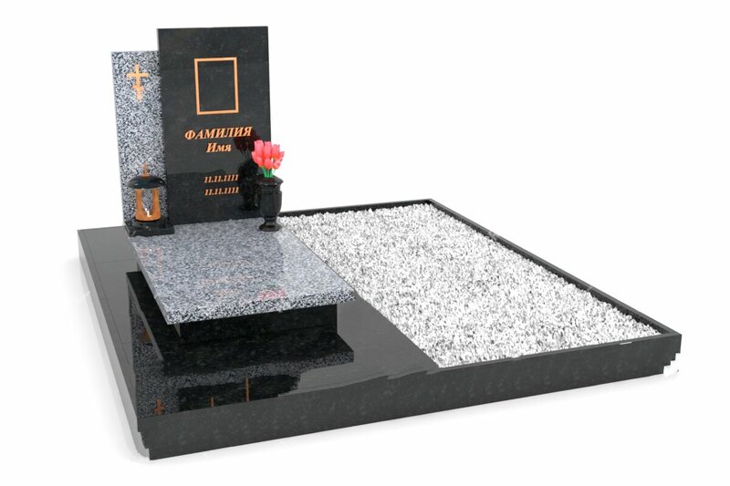 комбинированные гранитные памятники